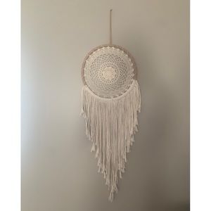Homemade Macrame Boho Fringe Dreamcatcher Large